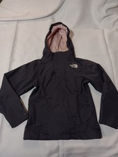The North Face Girls Dryvent Hooded Rain Jacket Black Size XS / TP 6 Waterproof