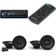 Alpine UTE-73BT Bluetooth Multimedia Receiver, RUE-4360 Remote with DM-65C-G...