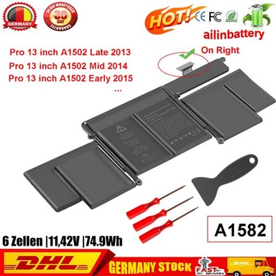 A1582 A1502 Akku für MacBook Pro 13 Retina A1493 A1502 2014 2015 2013 EMC 2835