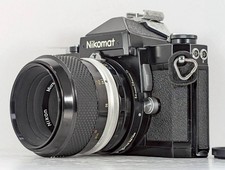  Exc 4 Nikon Nikomat FTN Camera Black  Micro NIKKOR-P Auto 55mm f/3.5 JAPAN