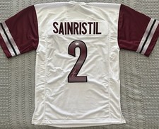 Mike Sainristil Signed Washington Commanders Custom Pro Style Jersey Beckett