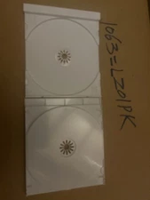 10 PCS High Quality New White CD tray,  Matt Top, Glossy Bottom Free S&H