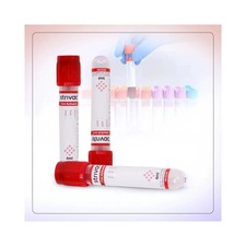 100PCS Red Cap Laboratory Sample Tubes   4ml Disposable Collection Vials