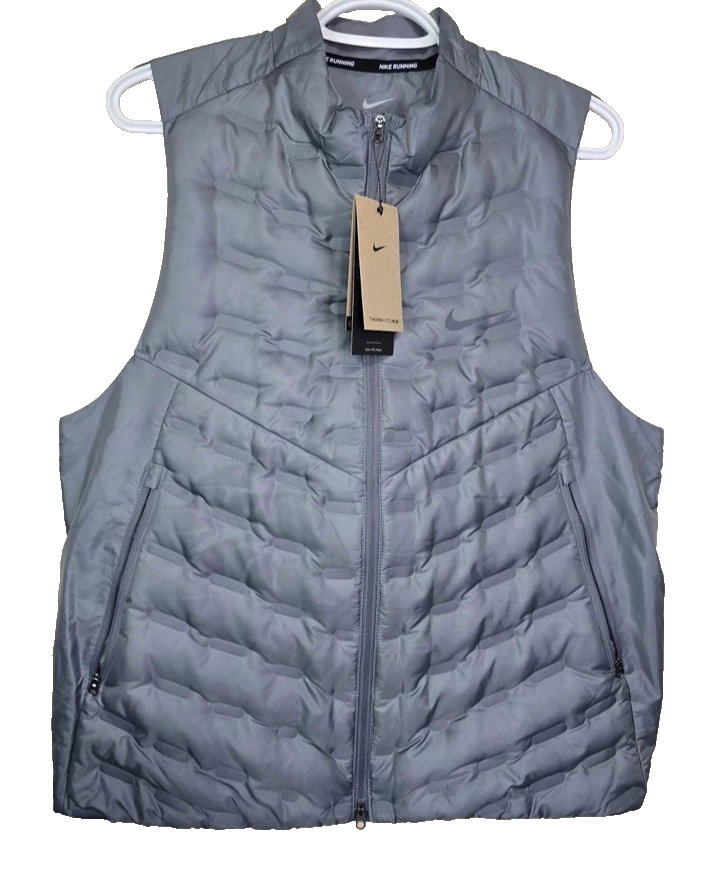 Nike Therma-fit Adv Repel ダウンランニングベストグレー Nike Therma-FIT ADV Repel AeroLoft Men's Down Running Vest FB7542