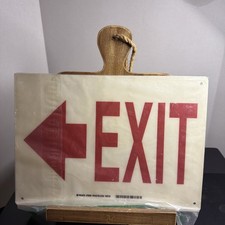 Brady Co Left Arrow Exit Sign 76066