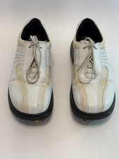 Ecco Women s Golf Shoes.  White leather w/cre...