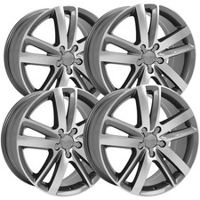 Set Of 4 Oe Wheels Au20 20x9 5x130 60mm Gunmetal Wheels Rims 20 Inch