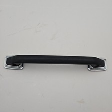 1968 1969 Camaro Black Door Panel Grab Strap W Chrome Bezels 7779662 7779663