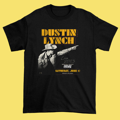 Dustin Lynch Black Cotton Shirt All size S-5XL Unisex BS926
