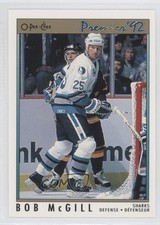 1991-92 O-Pee-Chee Premier Bob McGill #8 0q1p