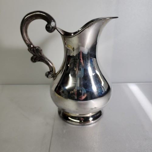 Silver Plated Water Pitcher Vintage Silver Plated Pitcher - Picture 1 of 14