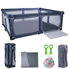 Foldable Baby Playpen 59"X71",Play Pen for Babies and Toddlers, Portable Play...