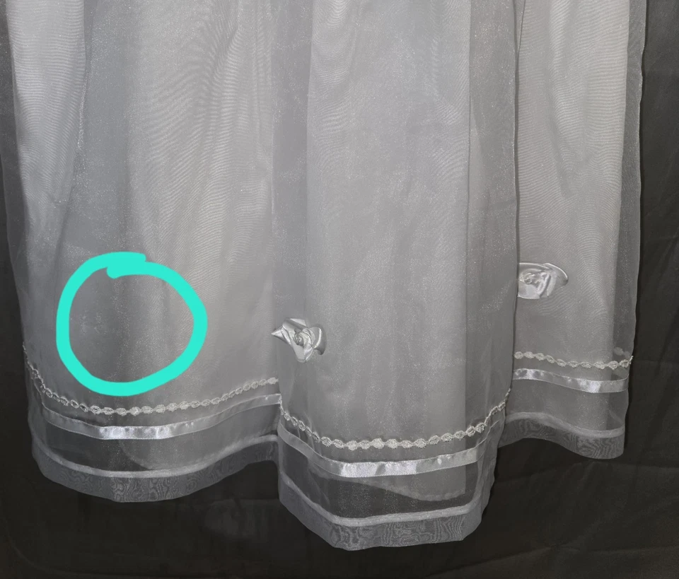 Vestido feminino New York Bonnie Jean comunhão branca/florista tamanho 12 - Imagem 2 de 4