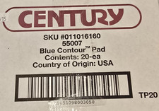 New In Box Century Blue Contour Pad 20 Count 55007 TP20 USA