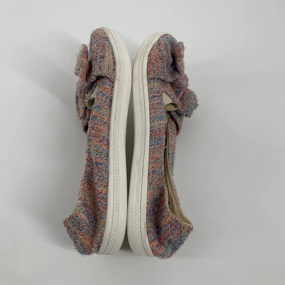 🩰 Rocket Perro Tejido Cubierto Sin Cordones Ballet Pisos 13 Niñas Pequeñas Arco Foto 4 de 4