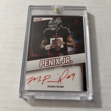 2024 Luminance Michael Penix Jr. Year One On Card Auto Autograph Red Ink RC