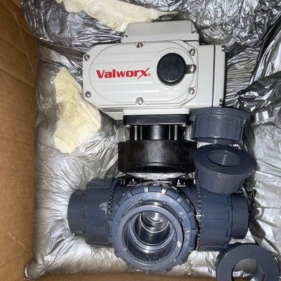 Valworx 561851A Motorized Ball Valve Assembly Electric Actuator for Water