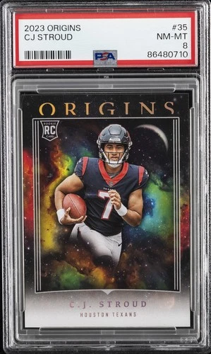 2023 PANINI ORIGINS #35 CJ STROUD ROOKIE RC PSA 8
