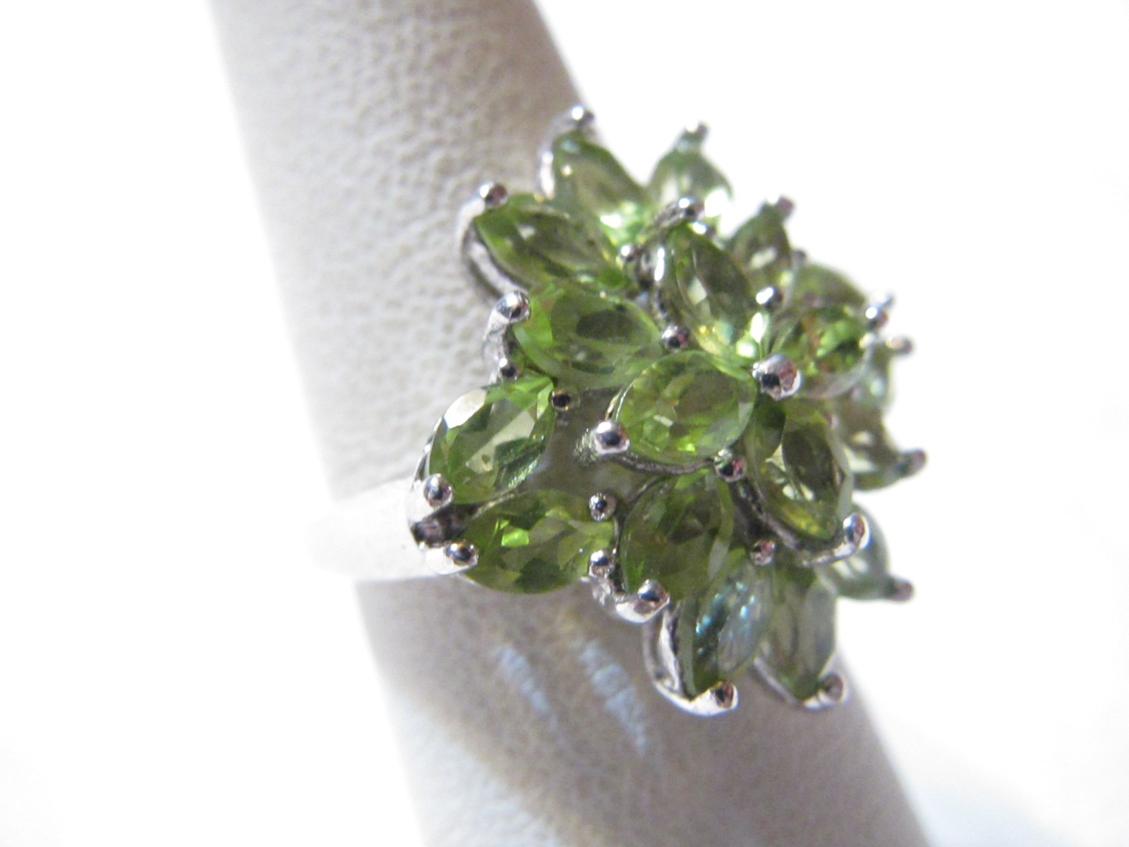 SIGNED STAUER LARGE STERLING SILVER MULTI STONE G… - image 5