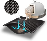 Katzenklo Matte Waben Design Wasserdicht Doppelte Schicht 61X38 Cm
