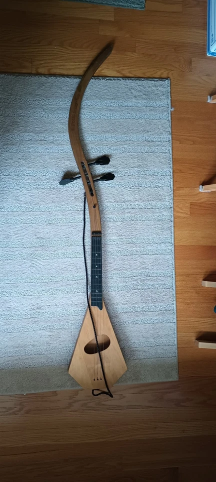 Ukulele de surf vintage Polk-A-Lay Lee vendido pela Polk Bros. Chicago fabricado nos EUA - Imagem 3 de 4