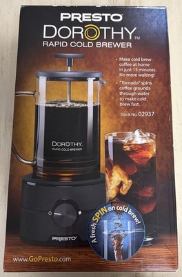 Presto Dorothy Rapid Cold Brewer 15 Min Cold Brew Coffee Maker NEW IN BOX