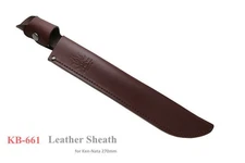 Kanetsune Seki Japan Ken-Nata 270mm Leather Fixed Blade Hunting Knife Sheath