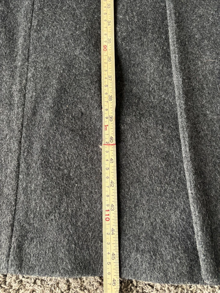 Gabardina London Fog para hombre 42L mezcla de lana abrigo largo clásico negro vintage Foto 4 de 4