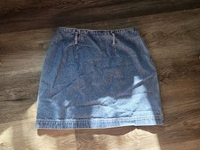 Vintage Y2K EXP Jeans by Express light wash denim mini skirt Size 3/4