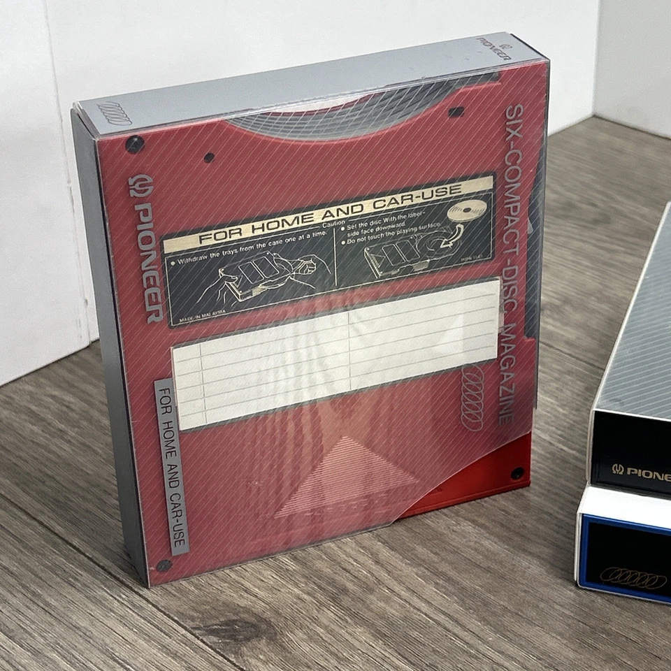 Lote de 4 cartuchos porta CD Pioneer para cargador de CD de 6 discos PRW 1141 uso en el hogar y el automóvil Foto 3 de 4