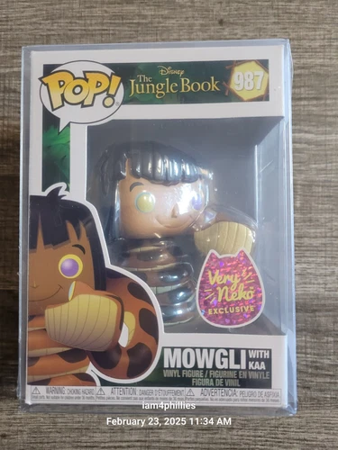 Funko Pop! Vinyl: Disney Mowgli w KAA #987 W/ Protector