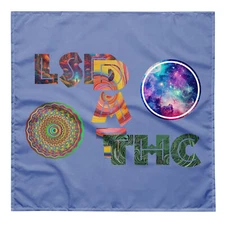 "LSD DMT THC" Bandana Psychedelic Psychonaut Shamanic Entheogen ASC