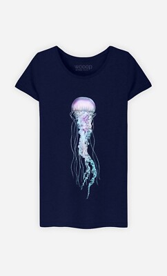 T-Shirt Ärmel Kurz Space Jelly Farbe Marineblau