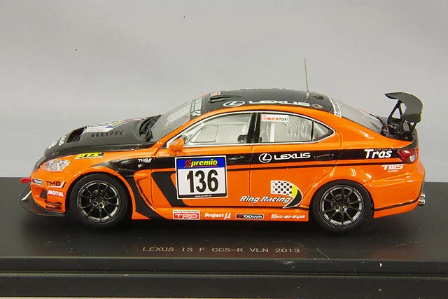 Ebbro 1:43 Lexus IS F CCS-R 2013 VLN Nurburgring Endurance Race #136 from Japan - Image 2 of 3