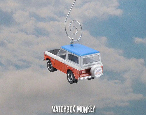 '67 Ford Bronco 4x4 Hard Top Christmas Ornament 1/64 Emblem Stroppe Baja Version - Picture 11 of 12