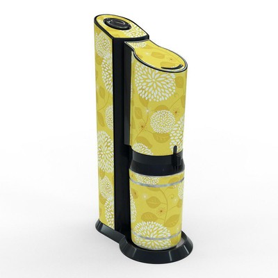 Deko Aufkleber für Sodastream Crystal Design Floral Pattern 8 selbstklebend