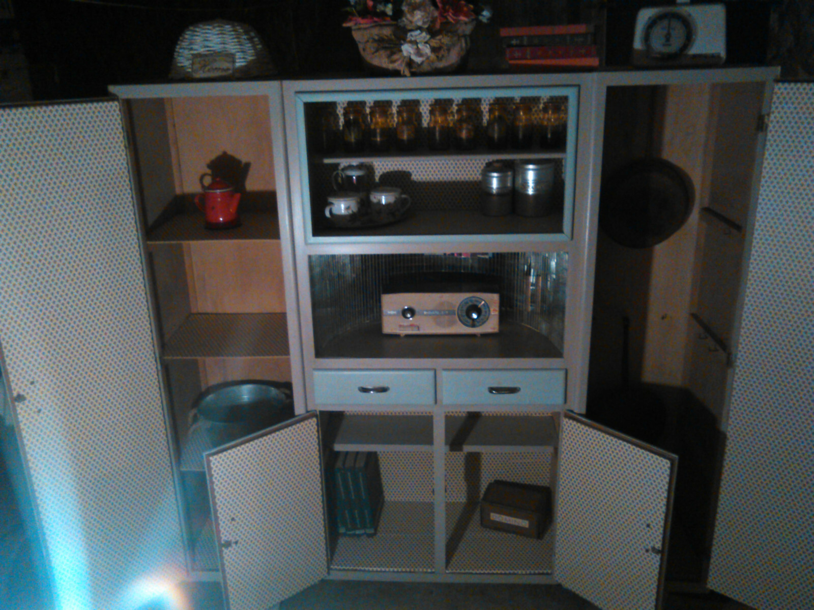 Credenza in legno vintage anni 50. Restaurata come nuova eBay