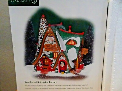 DEPT 56 NP Hand Carved Nutcracker Factory 56753 2002 VGUC