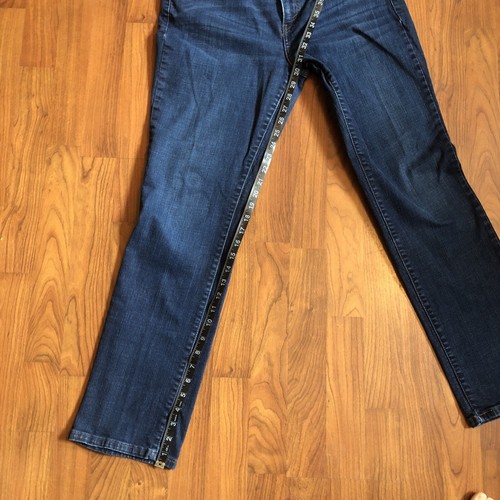 Levi's 505 Jean Jambe Droite Bleu Lavé Foncé Denim Pantalon 12M Stretch Rouge Tab - Photo 9/12