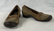 Merrell Plaza Glide Brown Suede Hiking Loafer Shoes J46118 Womens Sz 7 EU 37.5
