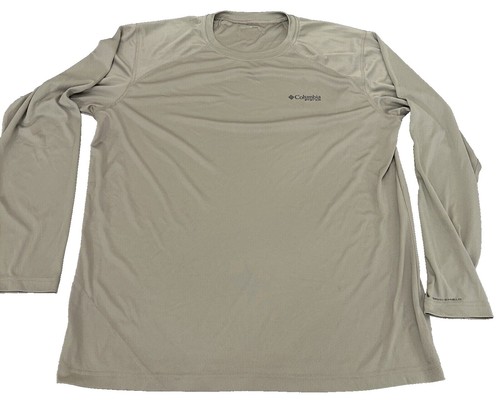 Chemise de pêche Columbia homme taille XL beige motif manches