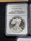 3 PC LOT NGC SILVER EAGLES PF69 UC 2007 W/2011 W /2012 W