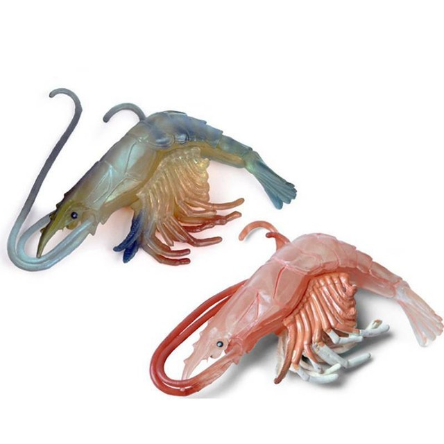 Artificial Fake Shrimp Simulated Ocean Shrimp Model Craft Toy