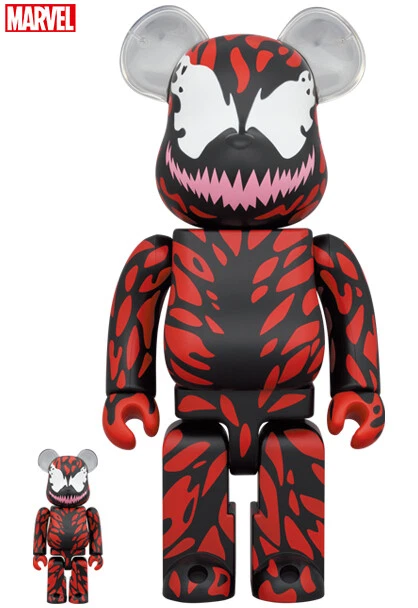 Medicom Toy BE@RBRICK Spider-Man CARNAGE 100% & 400% bearbrick From Japan