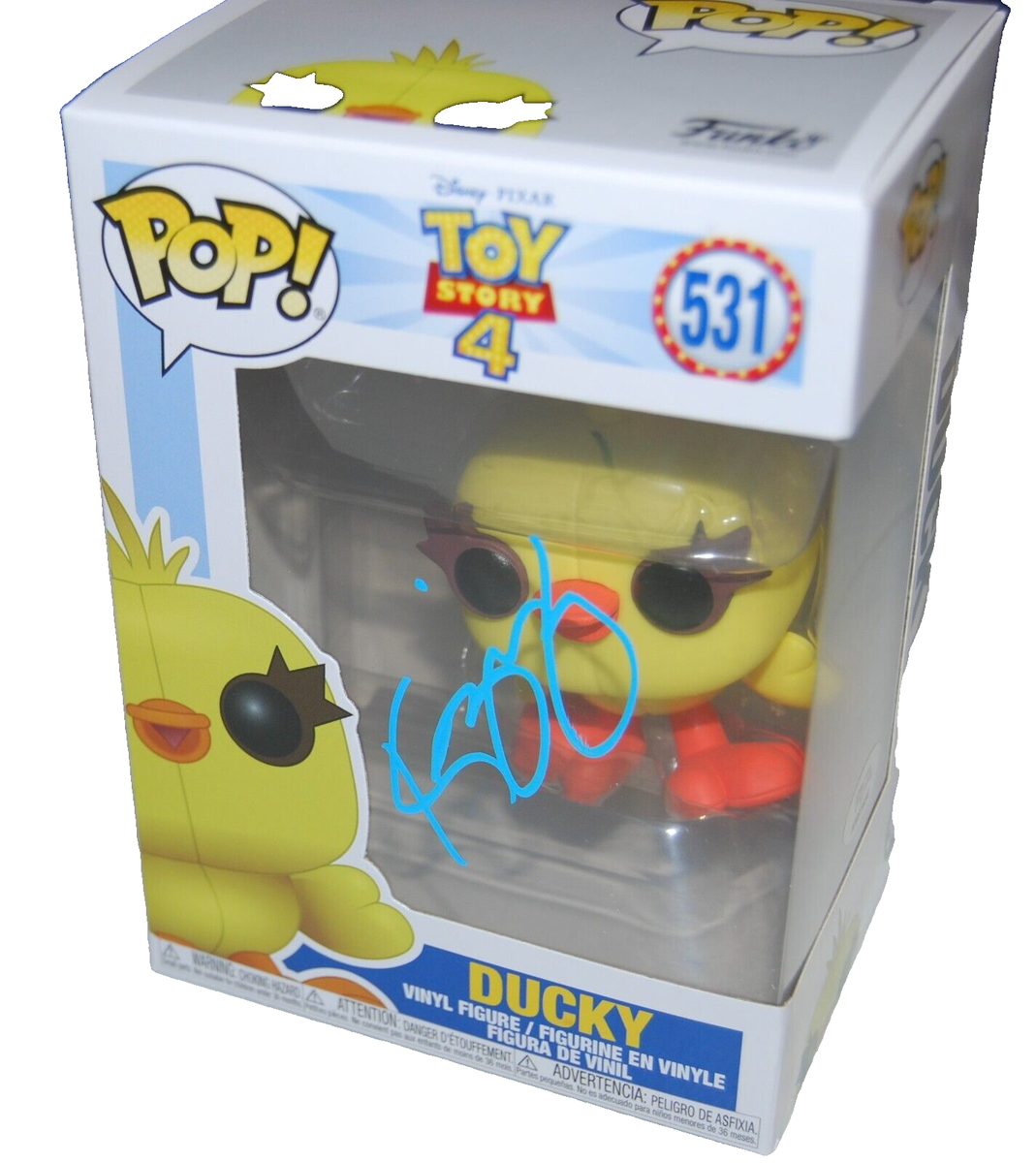 KEEGAN-MICHAEL KEY signed (TOY STORY 4) DUCKY #531 Funko Pop PSA