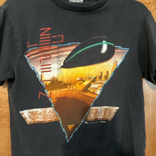 Vintage rare Iconic Led Zeppelin Concert Shirt 1988 Tour 80s Size Medium Blimp - Picture 3 of 4