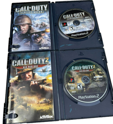 Call of Duty Big Red One & Finest Hour PlayStation 2, PS2 (Lot of Call of Duty Big Red One & Finest Hour PlayStation 2, PS2 (Lot of