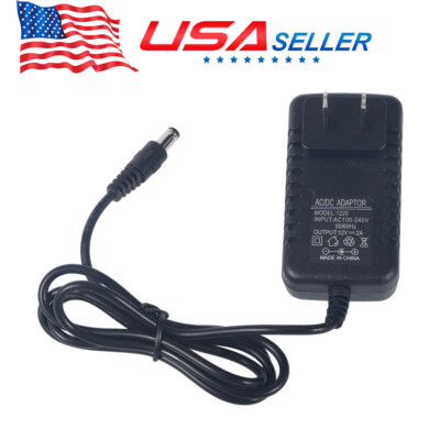 AC 100-240V to DC 12V 2A Power Supply Adapter LED Light Strip 24W SMD US Stock