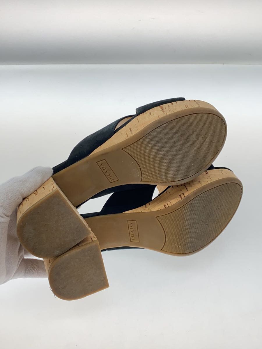 PRADA 36 Black SUEDE SANDALS Used | eBay PRADA 36 Black SUEDE SANDALS Used | eBay