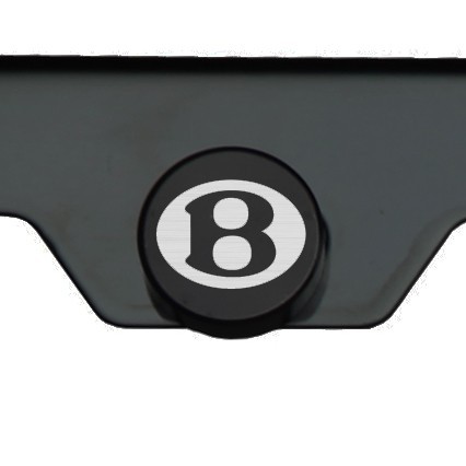 Laser Engraved Bentley Mirror Matte Black License Plate Frame Stainless Steel - Bild 4 von 11